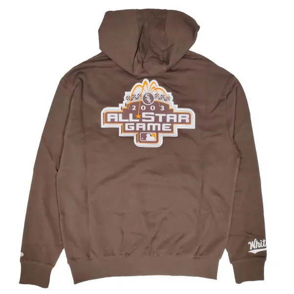 Sudadera MLB World Series Patch Chicago White Sox marrón trasera