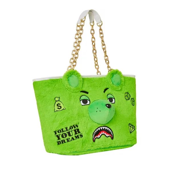 Bolso Sprayground Money Bear Tote Green