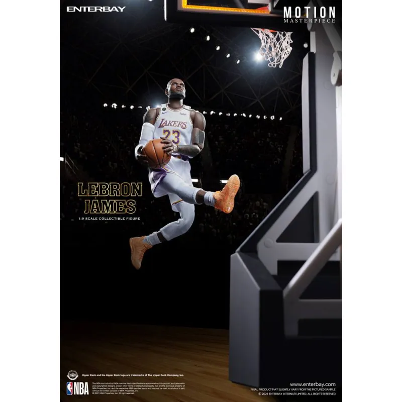 Figura de coleccionista de Lebron James con Lakers