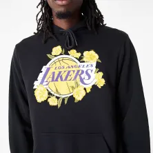 Sudadera Los Angeles Lakers NBA Floral Graphic de New Era en Negro