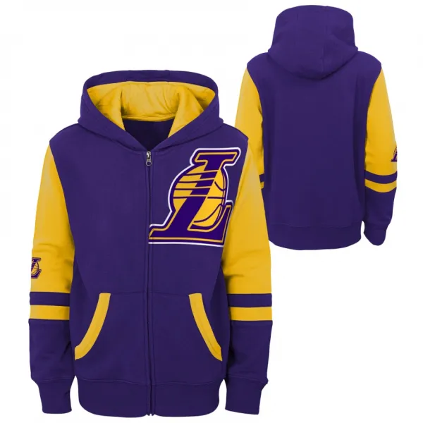 Sudadera Lakers Outerstuff - Full Zip Fleece Junior