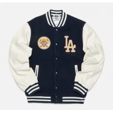 Chaqueta MLB Large Logo Varsity de New Era Azul