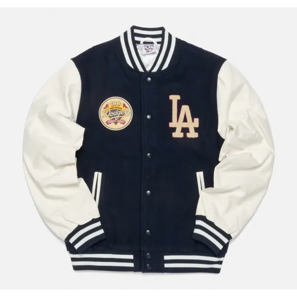 Chaqueta MLB Large Logo Varsity de New Era Azul