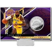 Estuche con moneda Edicion Limitada de Lebron James con Lakers