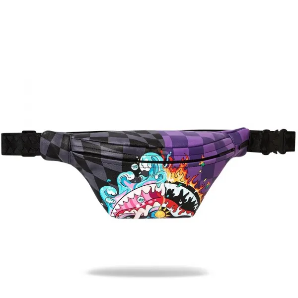 Riñonera Crossbody Edicion Limitada de Sprayground cientifico loco