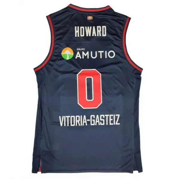 Camiseta Markus Howard Baskonia Basket Oficial 2024 Euroliga Primera Equipacion *