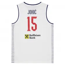 Camiseta Nikola Jokic Serbia 100 Aniversario blanca - Peak
