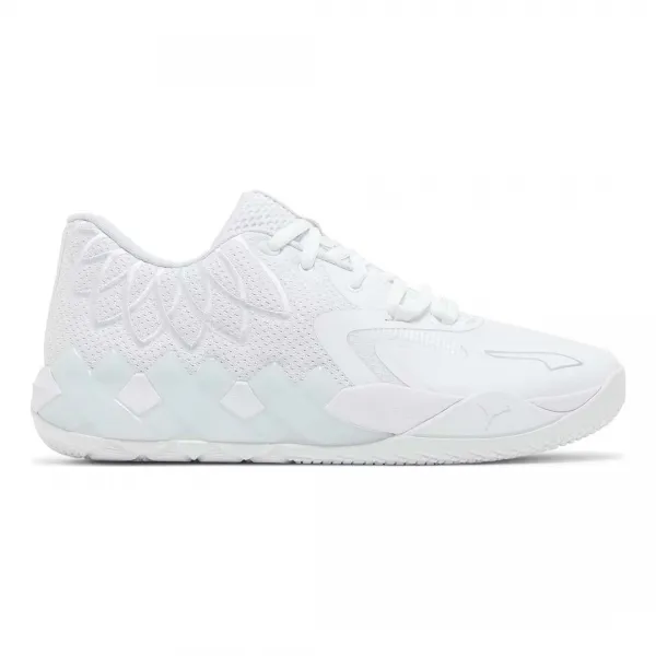 Zapatillas Puma Melo MB.01 Low "Team White Silver" - Junior