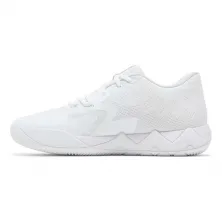 Zapatillas Puma Melo MB.01 Low "Team White Silver" - Junior