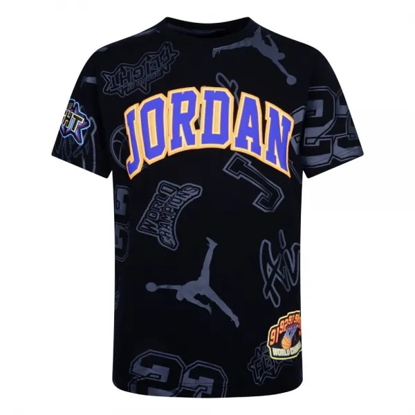 Camiseta Air Jordan Patch Tee Junior Negra