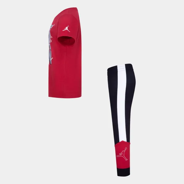 Conjunto Camiseta y Pantalón Air Jordan Playground para Niño en Blanco