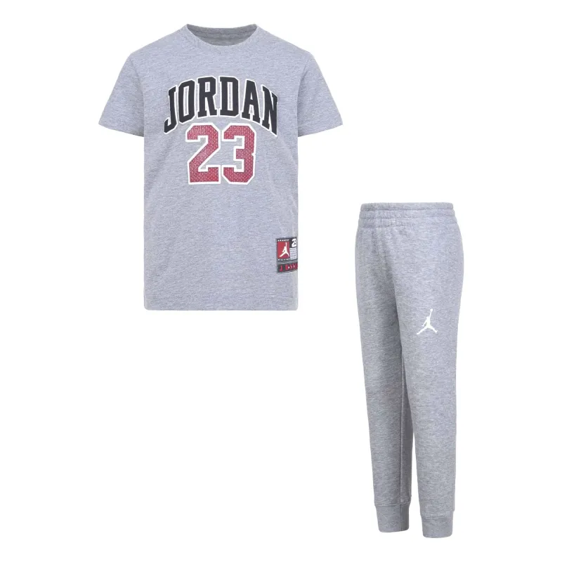 Conjunto Camiseta y Pantalón Air Jordan para Niño en Gris
