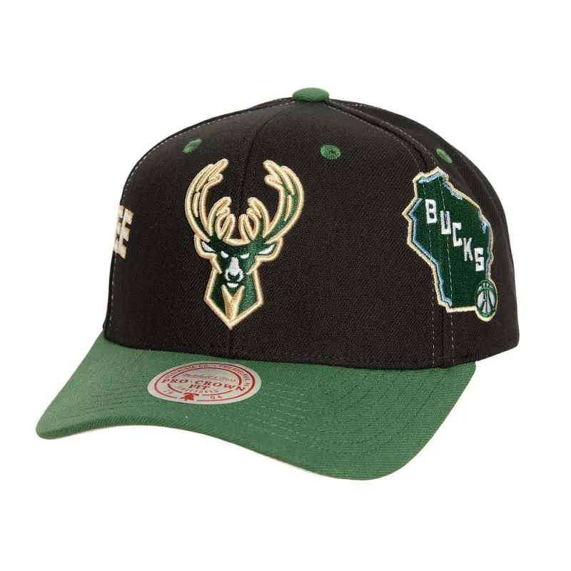 Gorra Curva Milwaukee Bucks Overbite Pro