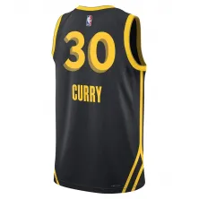 Camiseta swingman de Stephen Curry con Golden State Warriors City Edition espalda