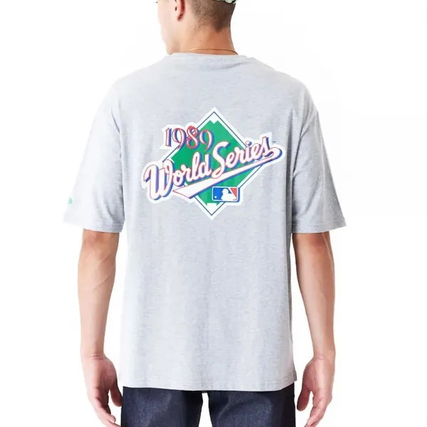 Camiseta Oakland Athletics "MLB World Series" Oversized New Era Gris
