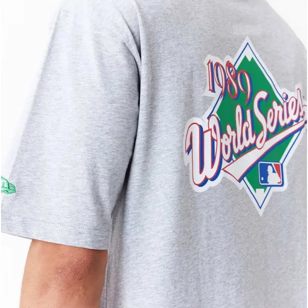 Camiseta Oakland Athletics "MLB World Series" Oversized New Era Gris