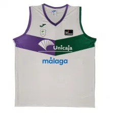 Camiseta Unicaja Malaga Baloncesto Blanca Segunda Equipacion