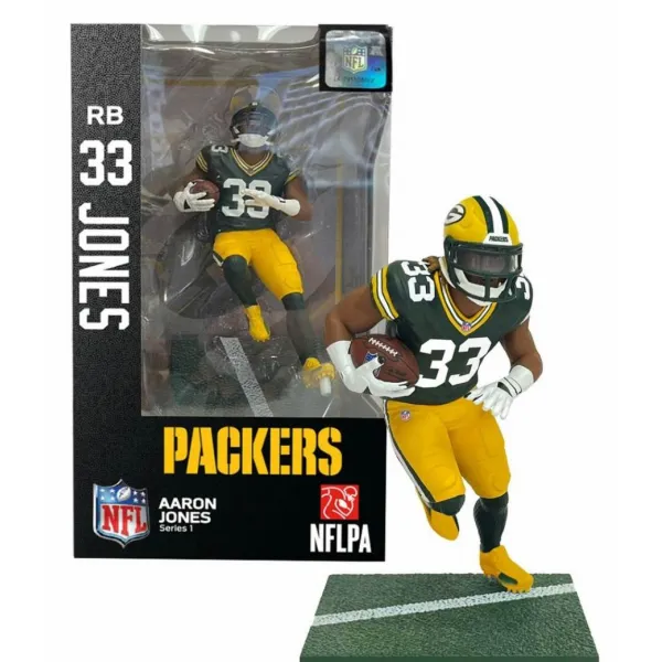 Figura Aaron Jones Green Bay Packers Import Dragon Figures Serie 1