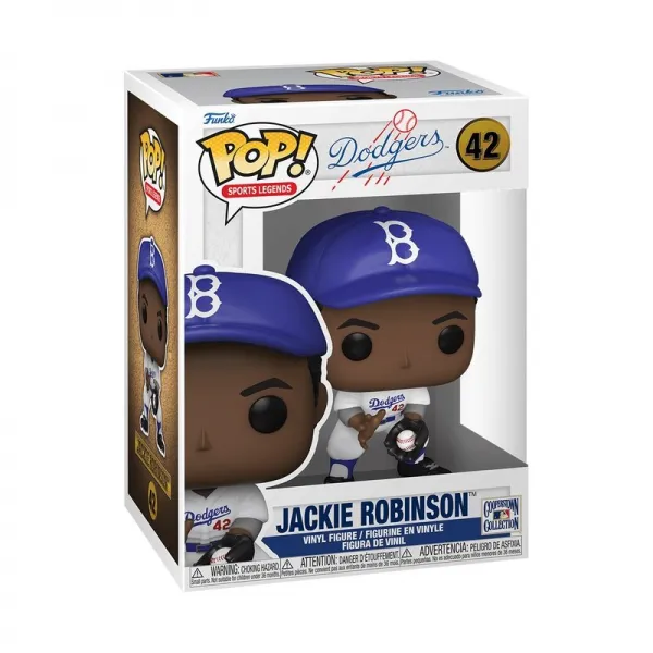 Funko Pop MLB de Jackie Robinson con los Dodgers