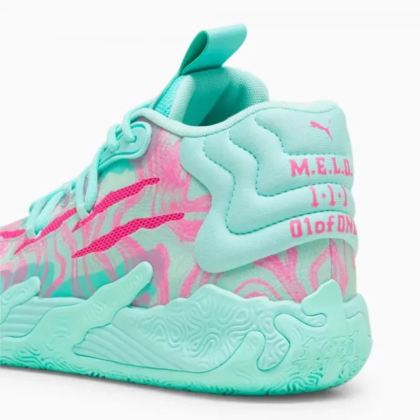 Zapatillas Baloncesto Puma MB.03 Melo "Miami" detalle talón