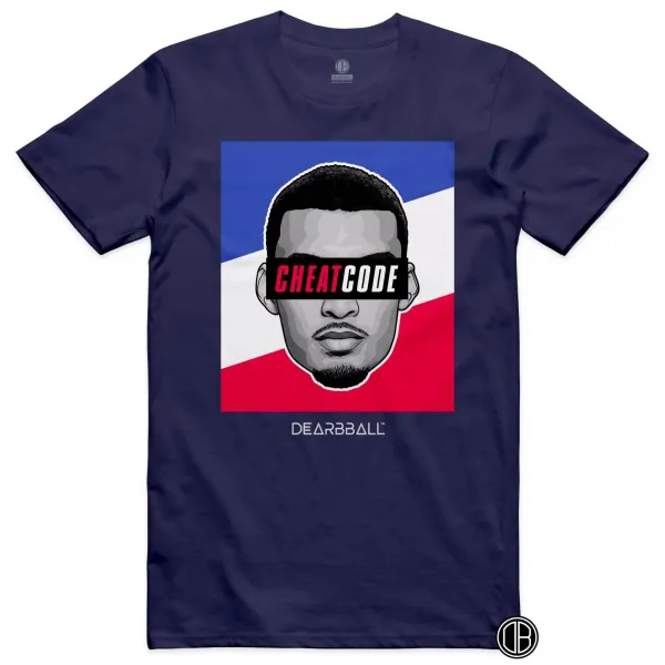 Camiseta DearBball - Cheatcode France Flag 24 navy Camiseta DearBball - Cheatcode France Flag 24 navy