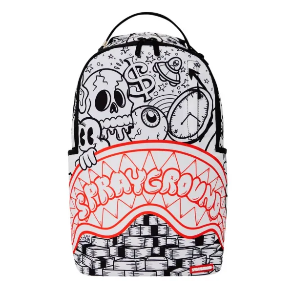 Mochila Sprayground Accidental Doodle White