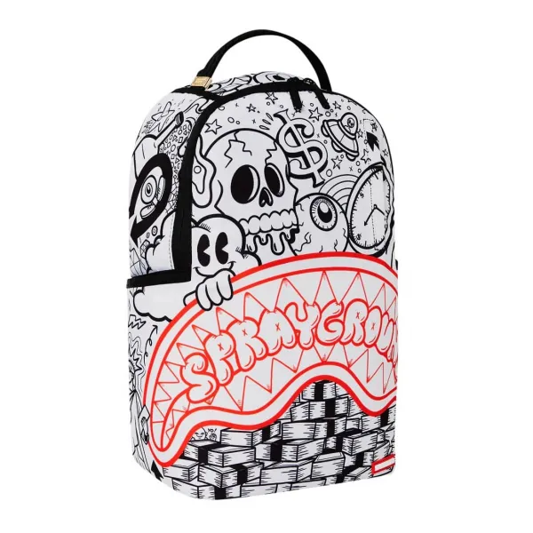 Mochila Sprayground Accidental Doodle White