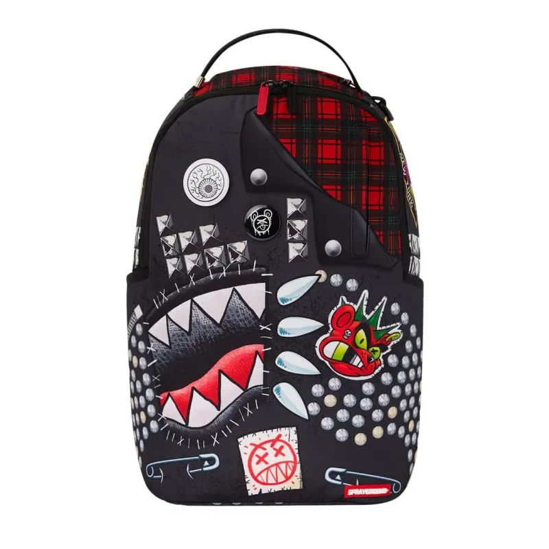 Mochila Sprayground Punk Shark vista frontal
