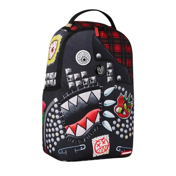 Mochila Sprayground Punk Shark vista delantera