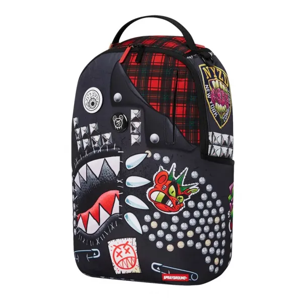 Mochila Sprayground Punk Shark vista delantera derecha