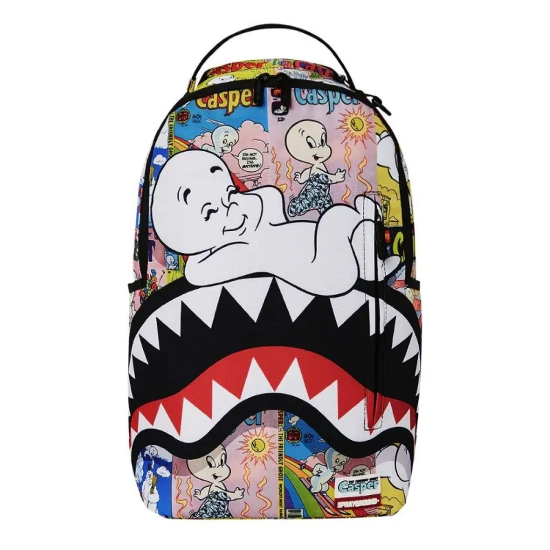 Mochila Sprayground Casper magazine art vista frontal