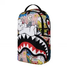 Mochila Sprayground Casper magazine art vista delantera