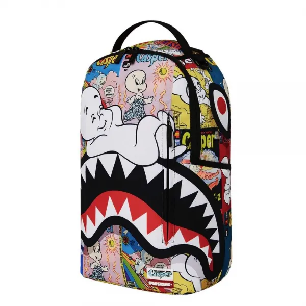 Mochila Sprayground Casper magazine art vista delantera