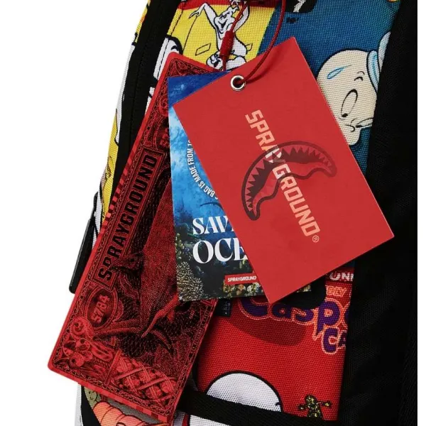 Mochila Sprayground Casper magazine art detalle
