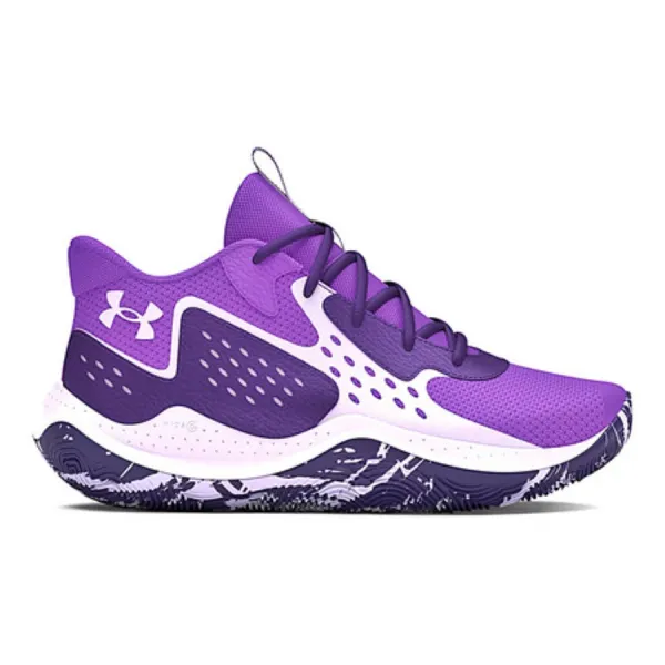 Zapatillas Under Armour Jet 23 violeta tallaje junior vista lateral