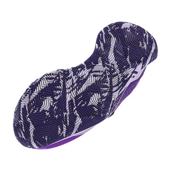 Zapatillas Under Armour Jet 23 violeta tallaje junior detalle suela