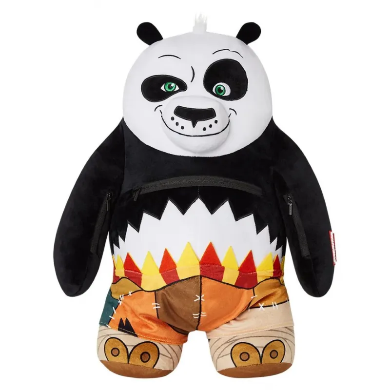 Mochila Oso Sprayground Kung Fu Panda Money Bear vista frontal