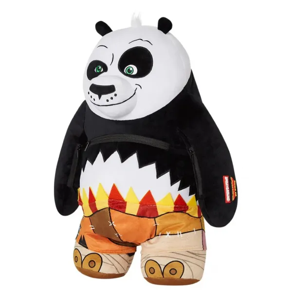 Mochila Oso Sprayground Kung Fu Panda Money Bear vista izquierda
