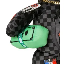 Mochila oso Sprayground global mogul money bear detalle