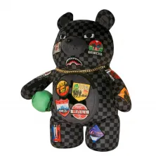 Mochila oso Sprayground global mogul money bear vista derecha