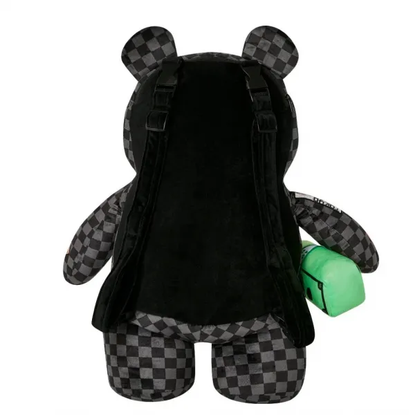 Mochila oso Sprayground global mogul money bear vista trasera