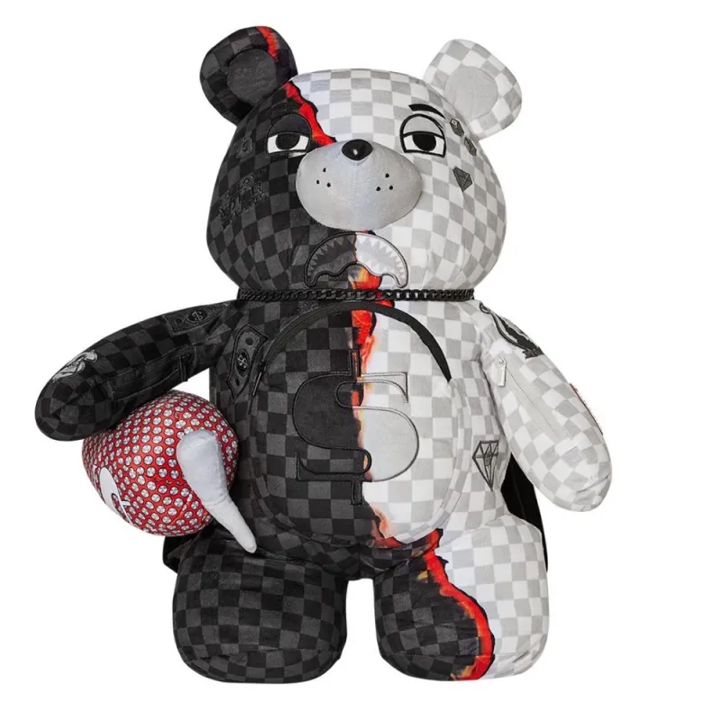 Mochila Oso Sprayground Ring of Fire Money Bear vista frontal