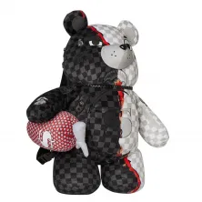 Mochila Oso Sprayground Ring of Fire Money Bear vista izquierda
