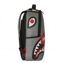 Mochila de moda Sprayground core gris lado