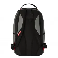Mochila de moda Sprayground core gris trasera