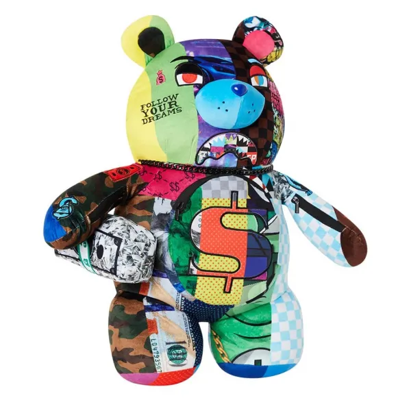 Mochila Oso Sprayground Wonderful Mind Bear lateral