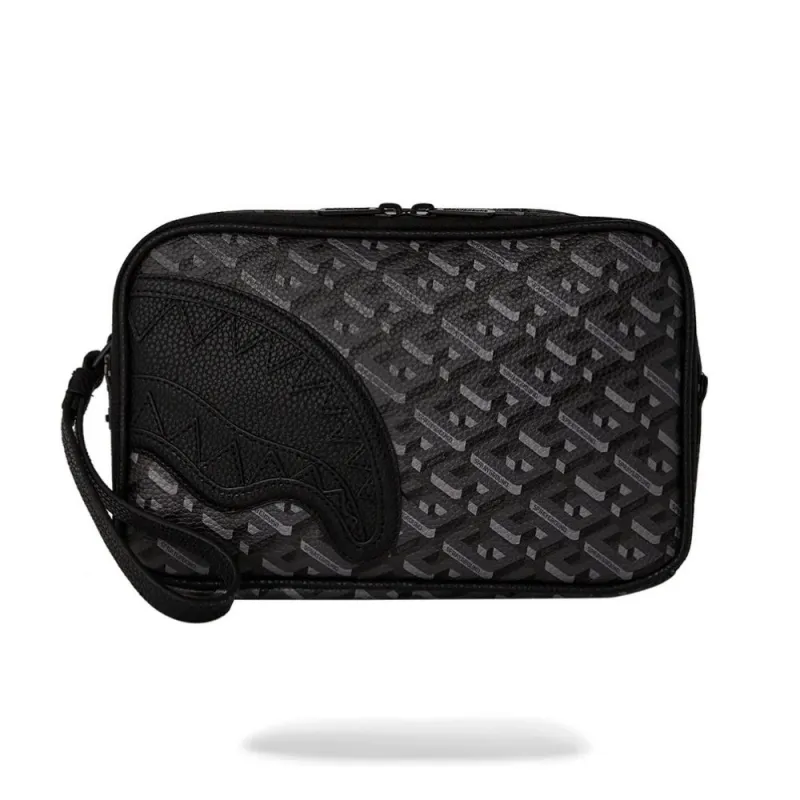 Estuche de Mano Sprayground 3DSG Blackout vista lateral