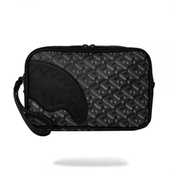Estuche de Mano Sprayground 3DSG Blackout vista lateral