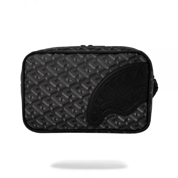 Estuche de Mano Sprayground 3DSG Blackout vista trasera