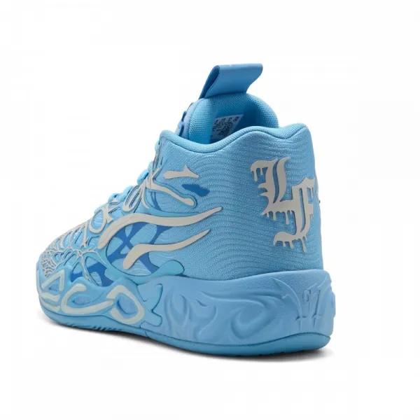 Zapatillas baloncesto Puma MB.04 La Francé en azul talon